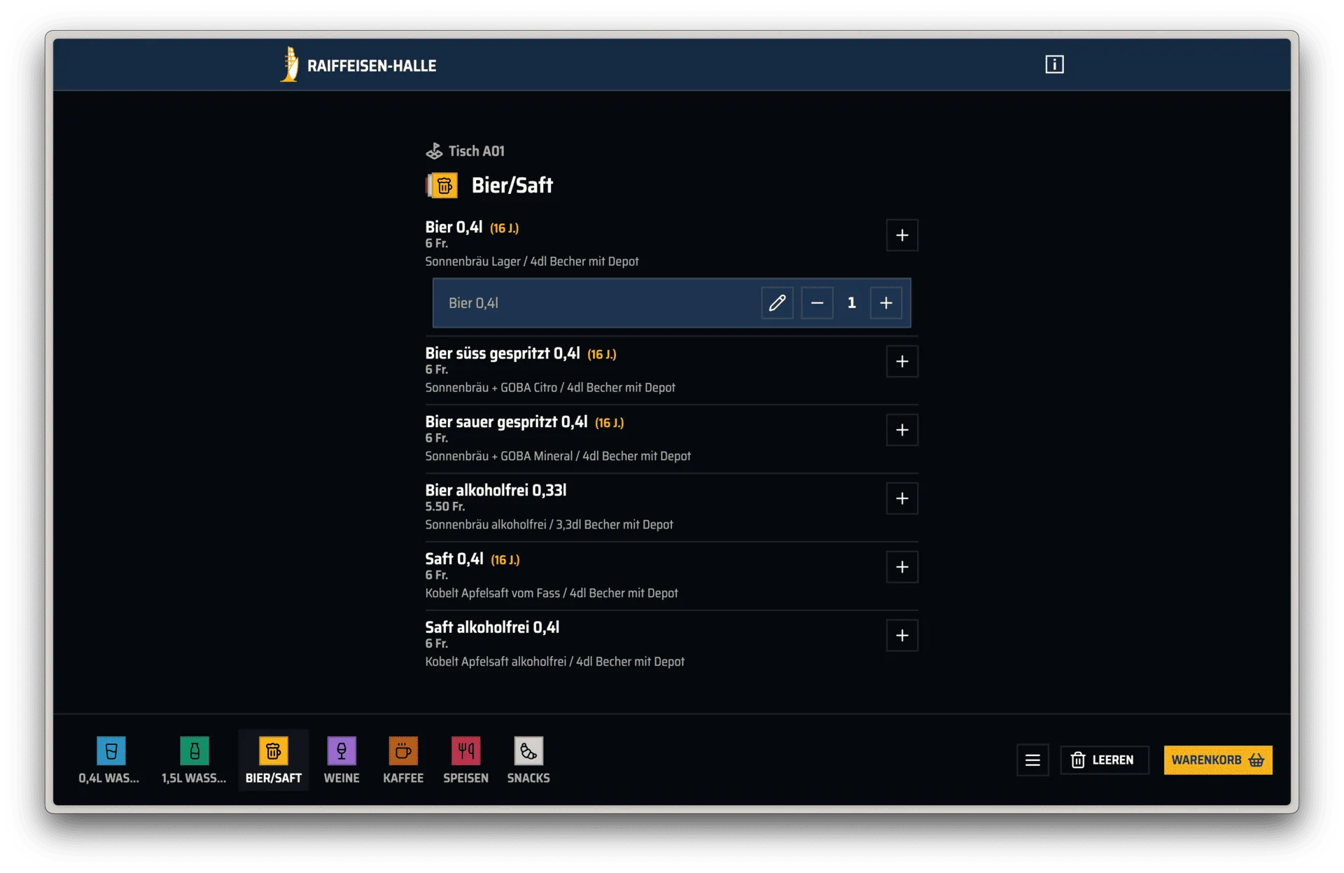 Bestellsystem «Bstell online» über die KMT25-Website